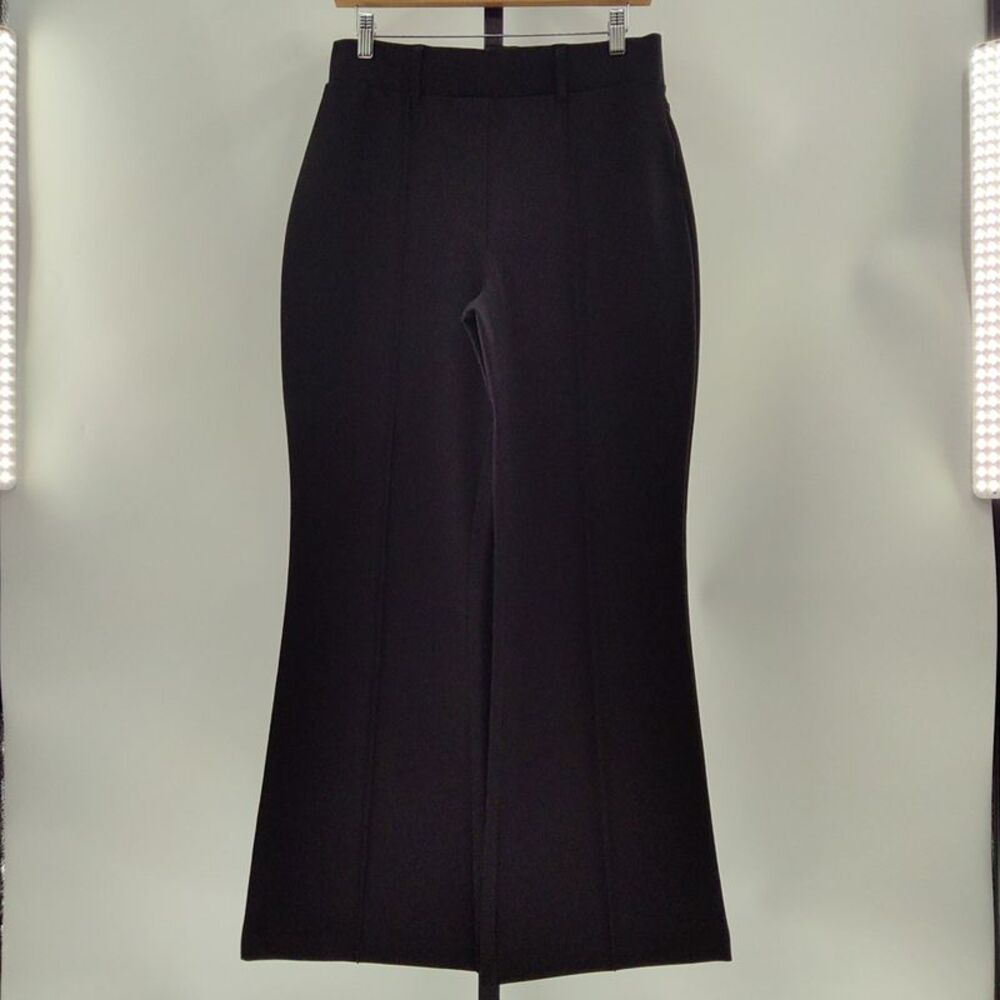 Quince Women Ultra-Stretch Ponte Flare Leg Pants Black M